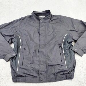 Footjoy Dryjoys FJ Light Jacket Mens XL Black Convertible Sleeve Golf Pockets
